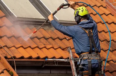 Démoussage et hydrofuge de toiture à Évellys